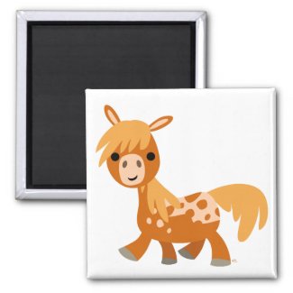 Cute Cartoon Appaloosa Pony magnet magnet