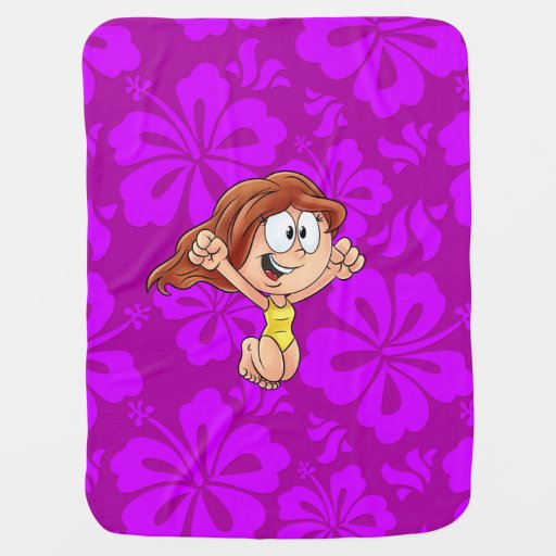 Cute cartoon baby blanket Zazzle