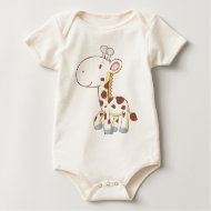 Cute Cartoon Baby Giraffe Shirts shirt