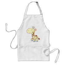 Cute Cartoon Baby Giraffe Shirts aprons