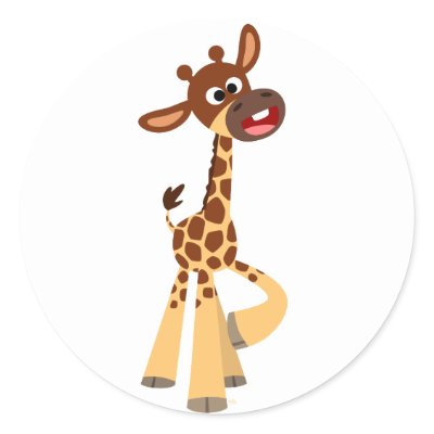 cartoon baby giraffe