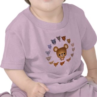 Cute Cartoon Bear Babies Baby T-Shirt shirt