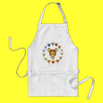 Cute Cartoon Bear Babies Cooking Apron