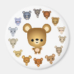 Cute Cartoon Bear Babies Magnet