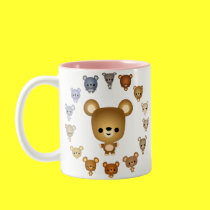 Caneca bonito dos bebês do urso dos desenhos anima canegas by Lioness_Graphics Caneca bonito dos bebês do urso dos desenhos anima canegas