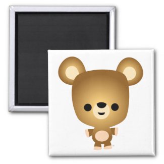 Cute Cartoon Bear Cub Magnet magnet