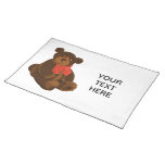 Cute cartoon bear placemat