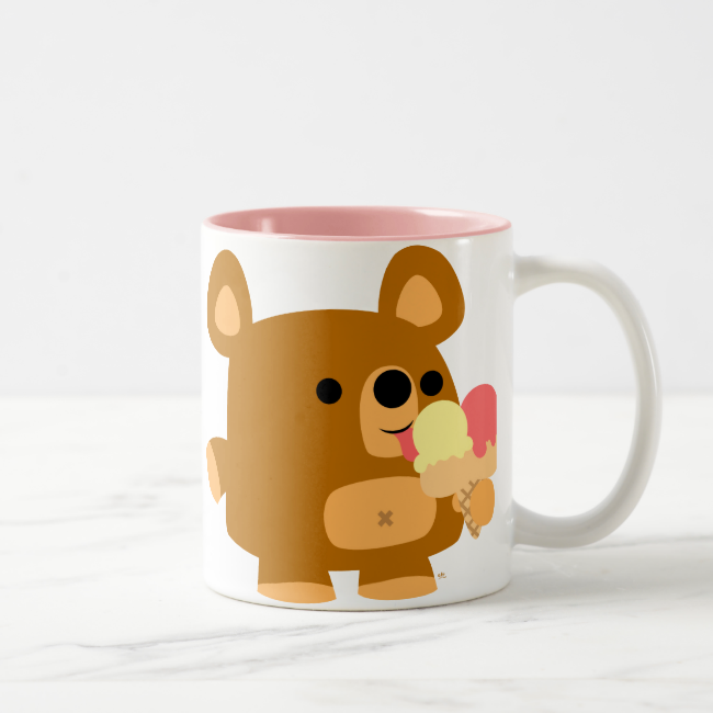Cute Cartoon Bear with Balls :) mug