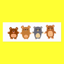 Cute Cartoon-Bären 1 Lesezeichen (Profil-Karte) visitenkarten