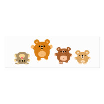 Cute cartoon Bears 3 Bookmark (profile card) Business Card