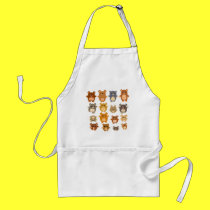 Cute Cartoon Bears apron