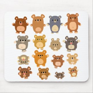 Cute Cartoon Bears mousepad mousepad