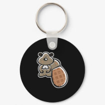 cute cartoon beaver keychains by doonidesignsanimals cute cartoon beaver keychains