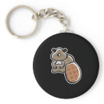 cute cartoon beaver keychains
