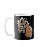 cute cartoon beaver coffee mug
