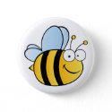Cute Cartoon Bee button