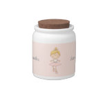 Cute Cartoon Blonde Ballerina Candy Dish