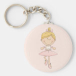 Cute Cartoon Blonde Ballerina Key Chains