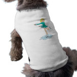 cute cartoon blonde girl figure skating dog clothing