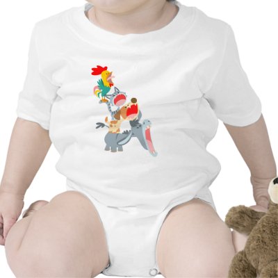Cute Cartoon Bremen Town Musicians Baby Clothing T Shirts by Lioness_Graphics