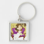 Cute Cartoon Bride Bridal Shower Keychains