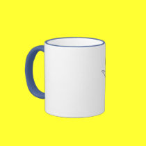 Cute Cartoon Bull Terrier and Kitten Mug mugs