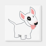 Cute Cartoon Bull Terrier Magnet magnets