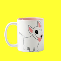 Cute Cartoon Bull Terrier Mug mugs
