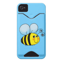 Cute cartoon bumble bee id iphone 4 cases