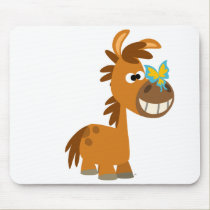 Cute Cartoon Butterfly Pony Mousepad by Lioness_Graphics Cute Cartoon Butterfly Pony Mousepad