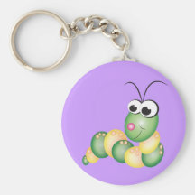 Cute Cartoon Caterpillar Key Chains