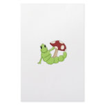 Cute Cartoon Caterpillar Worm Toadstool Design Personalized Stationery