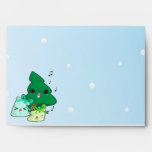 Cute cartoon characters Christmas envelope