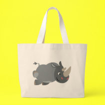 Nette Karikatur-aufladenNashorn-Tasche taschen