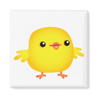 Cute Cartoon Chick :) magnet magnet