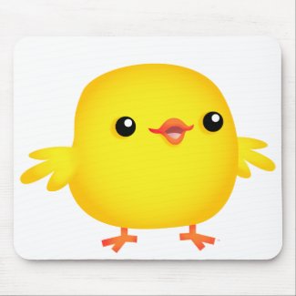 Cute Cartoon Chick :) mousepad mousepad