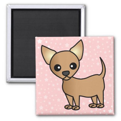 Cute Cartoon Chihuahua Magnet