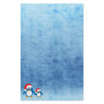 Cute Cartoon Christmas Penguins Personalized Stationery