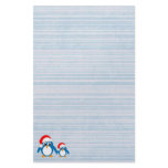 Cute Cartoon Christmas Penguins Stationery