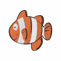 Cute Cartoon Clown Fish embroidered shirts by silly_strings Cute Cartoon Clown Fish embroidered shirts