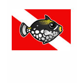 Clown Triggerfish Dive Flag 