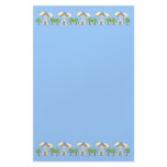 Cute Cartoon Country House Tree Scene Personalized Stationery