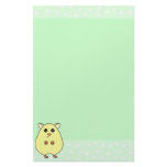 Cute Cartoon Cream Hamster Mint Stationery