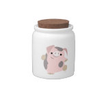 Cute Cartoon Dancing Pig Candy Jar