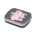 Cute Cartoon Dancing Pig Candy Tin