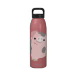 Cute Cartoon Dancing Pig Water Bottle
