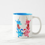 Cute Cartoon Dancing Unicorns Mug