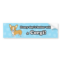 Cute Cartoon Dog Basset Hound Bumper Sticker