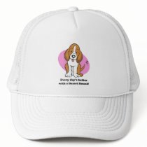 Cute Cartoon Dog Basset Hound Hat