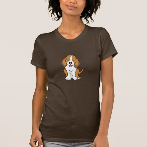 Cute Cartoon Dog Basset Hound T-Shirt